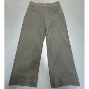 Toad&Co Women's Pants Size 8 Gray Organic Cotton Tencel Stretch Casual Outdoor